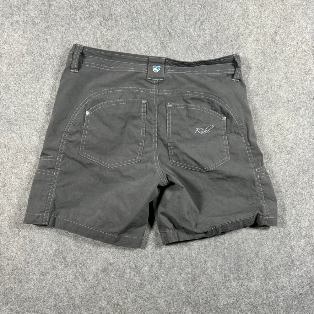 KUHL Shorts Womens 6 Gray Splash Cargo Hiking Outdoor Utility Cotton Blend 7in - Picture 3 of 11